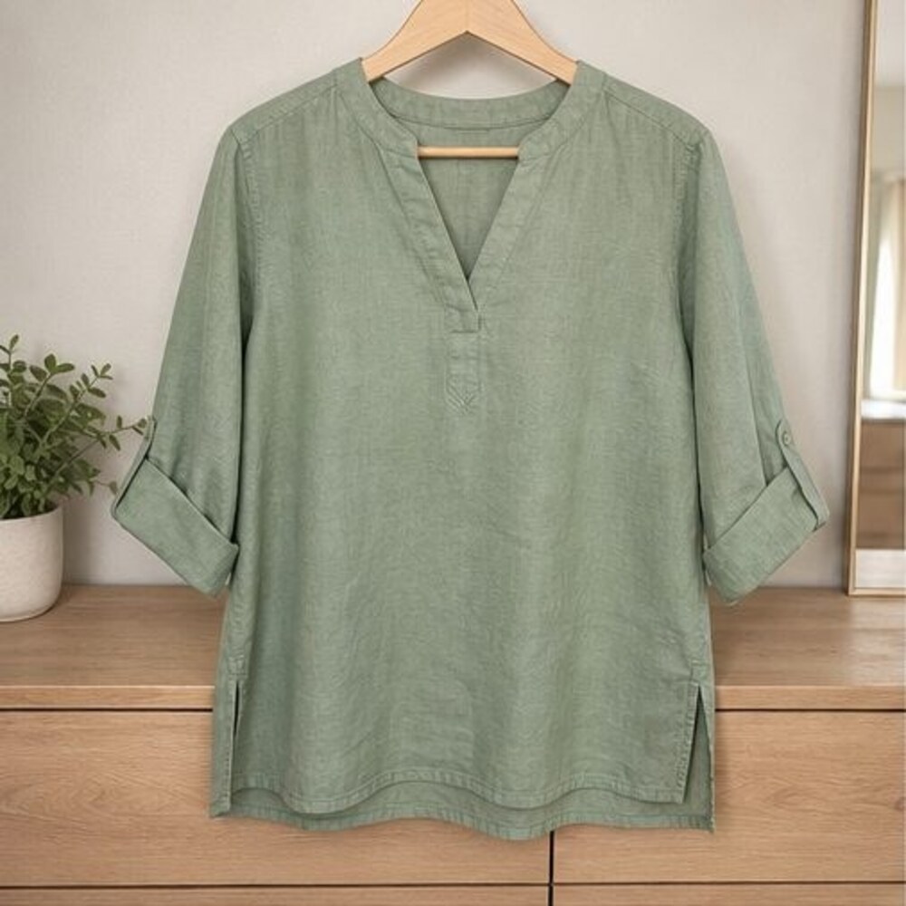 Charcoal Lace Trim Top
